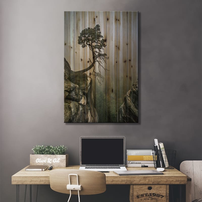 Against The Odds Print On Wood by Andreas Wonisch - Multi-Color