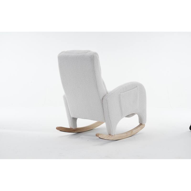 Accent Armchair Chair Rocking Chair With Adjustable Footrest