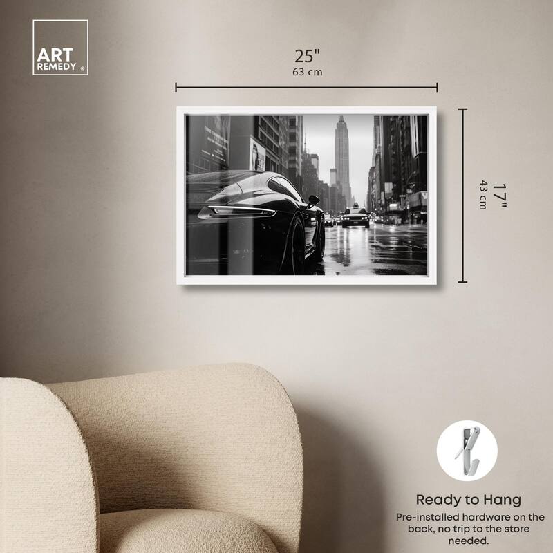 Rainy Day New York Shadowbox by Art Remedy