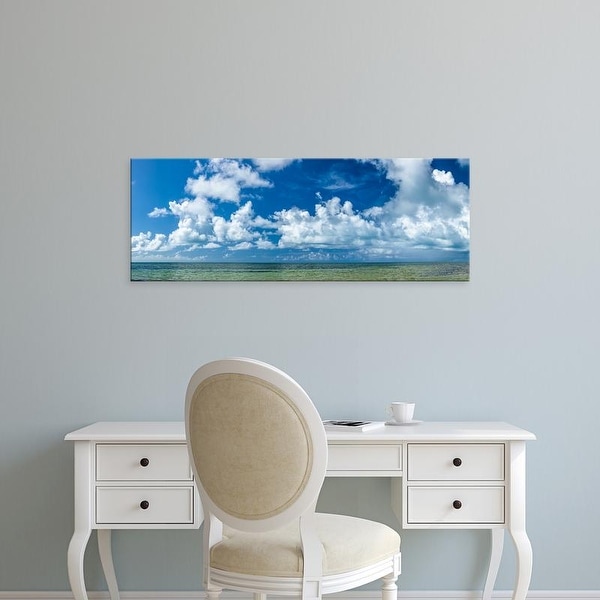 Easy Art Prints Panoramic Images's 'Atlantic Ocean at Smathers Beach in Key West, Florida, USA' Premium Canvas Art