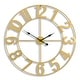preview thumbnail 1 of 4, Sorbus Large Wall Clock 32" - Battery Operated Analog Large Clock (Black) Gold