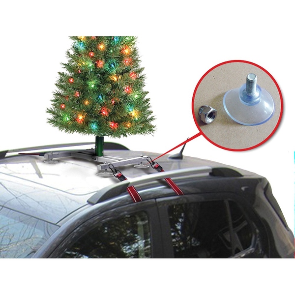 Light Up Christmas Car Tree Attaches to Automobile Rooftop 30
