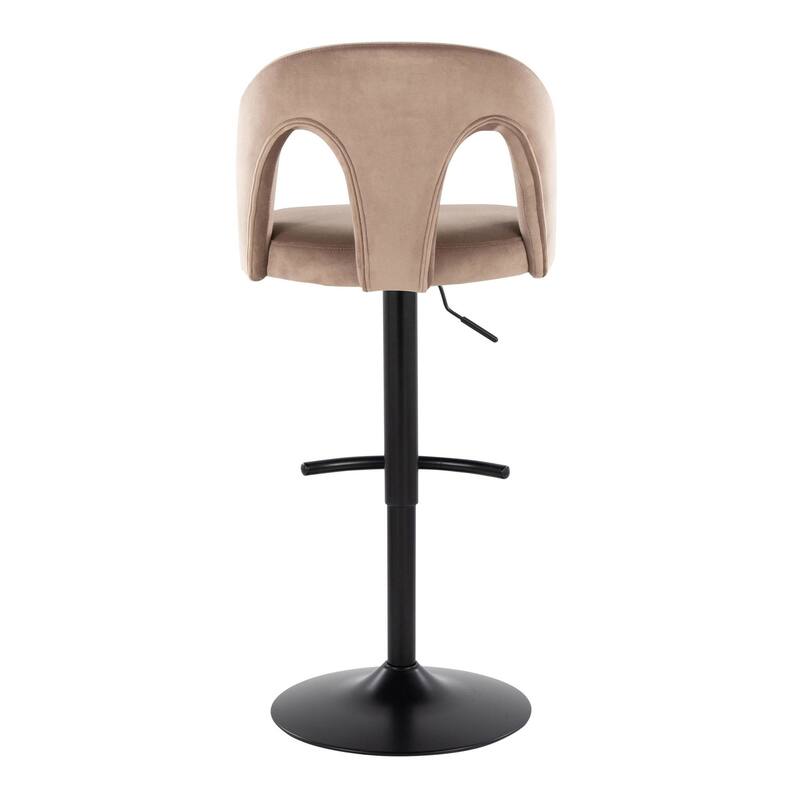 Ava Upholstered Adjustable Barstool - Set of 2
