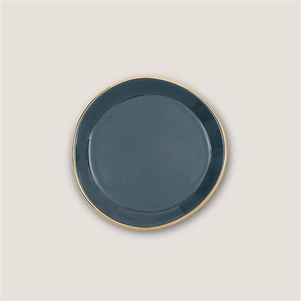 Good Morning Plate Small Blue Green - Green blue