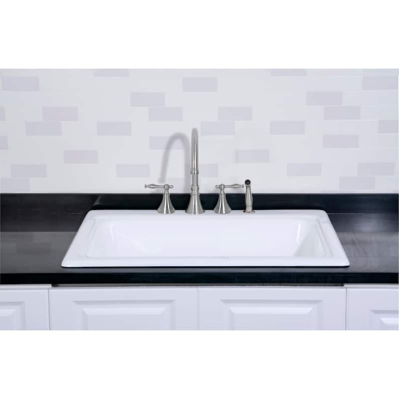 Kingston Brass GT332294 Towne 33" Undermount Single Basin Cast Iron