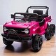 preview thumbnail 8 of 26, 12V 6-Wheel Electric Truck for Kids, Remote Control, 4 Motors, Bluetooth, MP3, LED Lights, 3-5 Years Pink