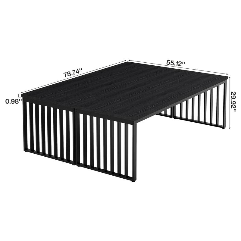 6.5 ft Conference Table, Small Conference Room Table - 2-pieces