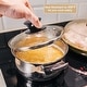preview thumbnail 4 of 13, 1 Pcs Universal Lid for Pot Cookware, Replacement Glass Pan Lids - Clear, Black