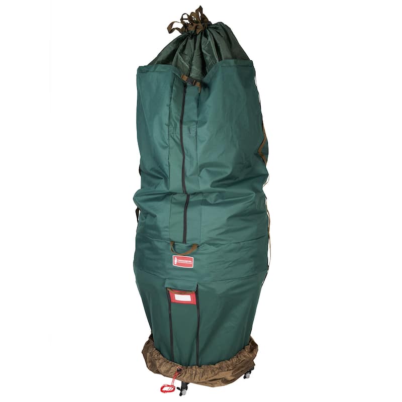 Large Girth Upright Christmas Tree Storage Bag with Wheels