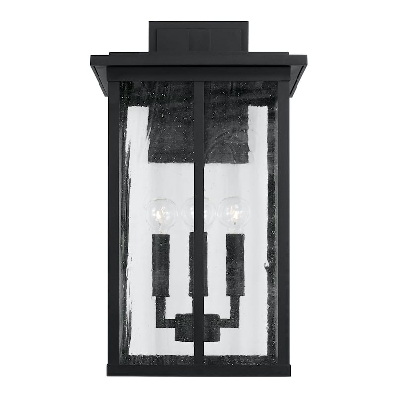 Barrett 11.5" 4-light Outdoor Wall Lantern w/ Antiqued Glass