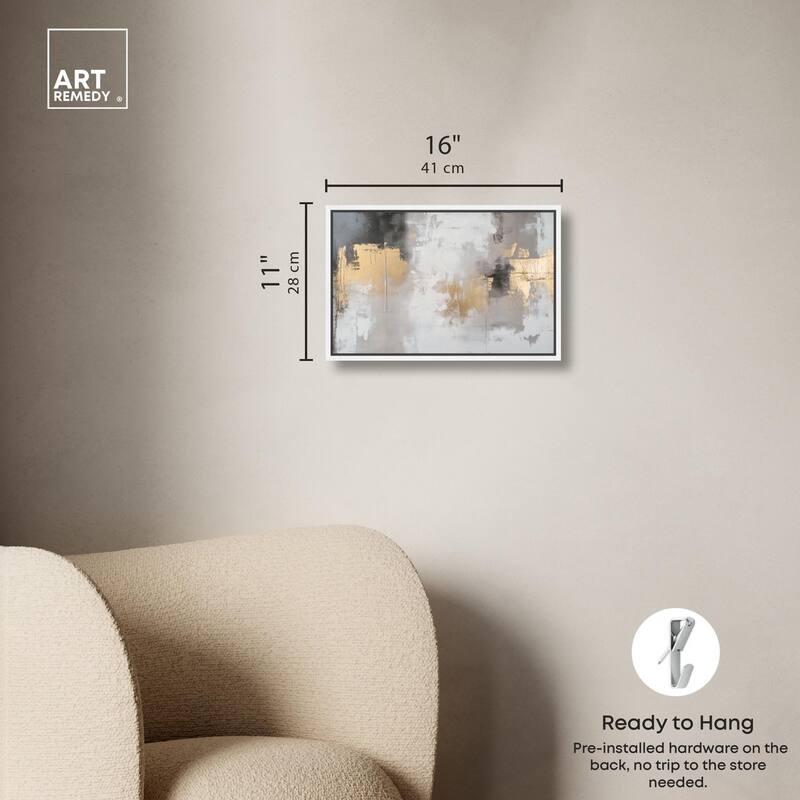 Gilded Gray I Canvas by Art Remedy