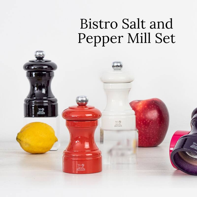 Peugeot Bistro Pepper and Salt Mill Set - 10cm - 4in.