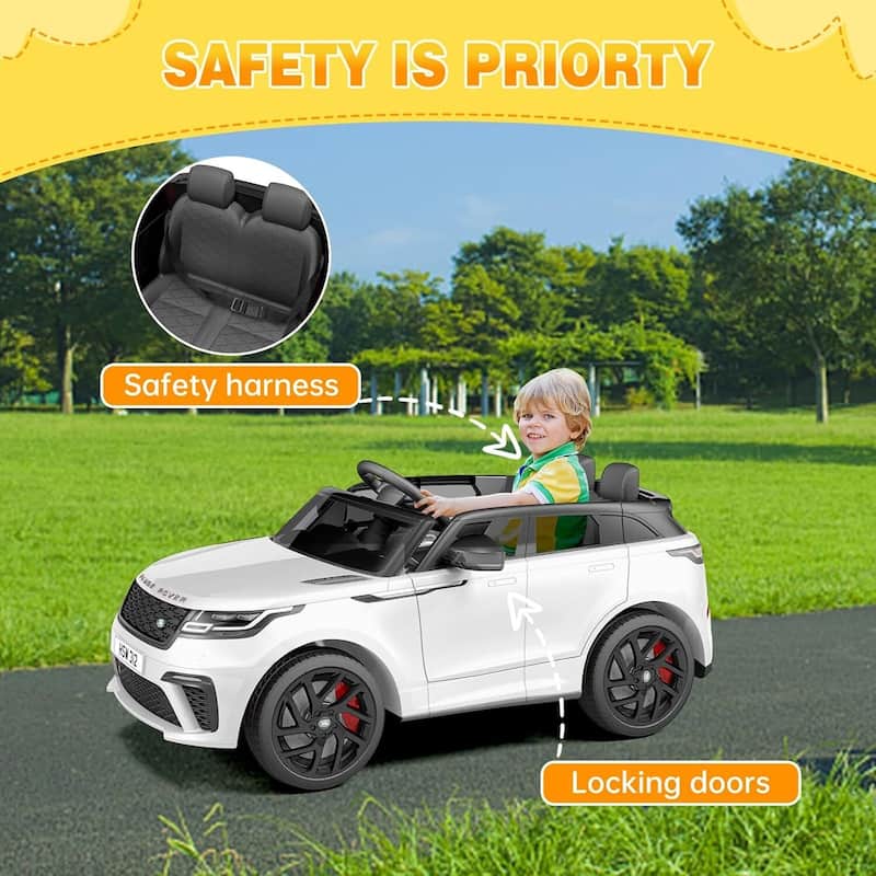 Kids Electric Ride On Toy Car for 4-8 Year Olds with Mp3 Player, Remote Control