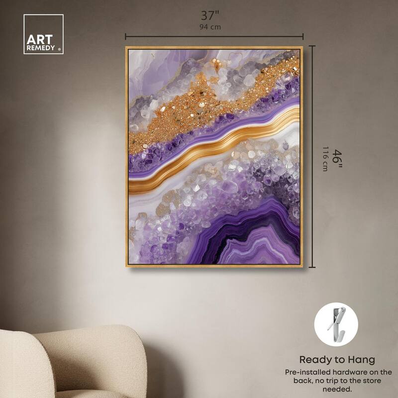 Gemstone Labyrinth II Canvas by Art Remedy
