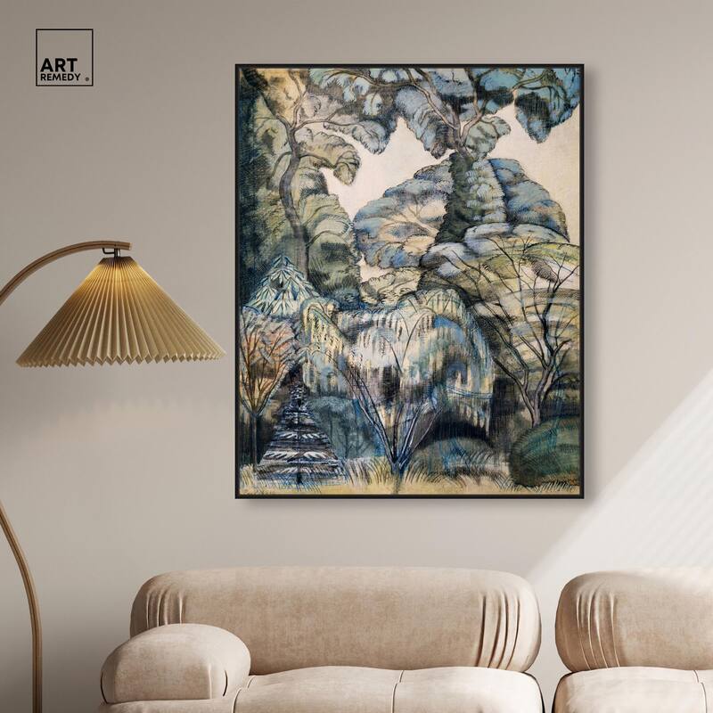 Trees in Bird Garden 1913 Canvas by Art Remedy