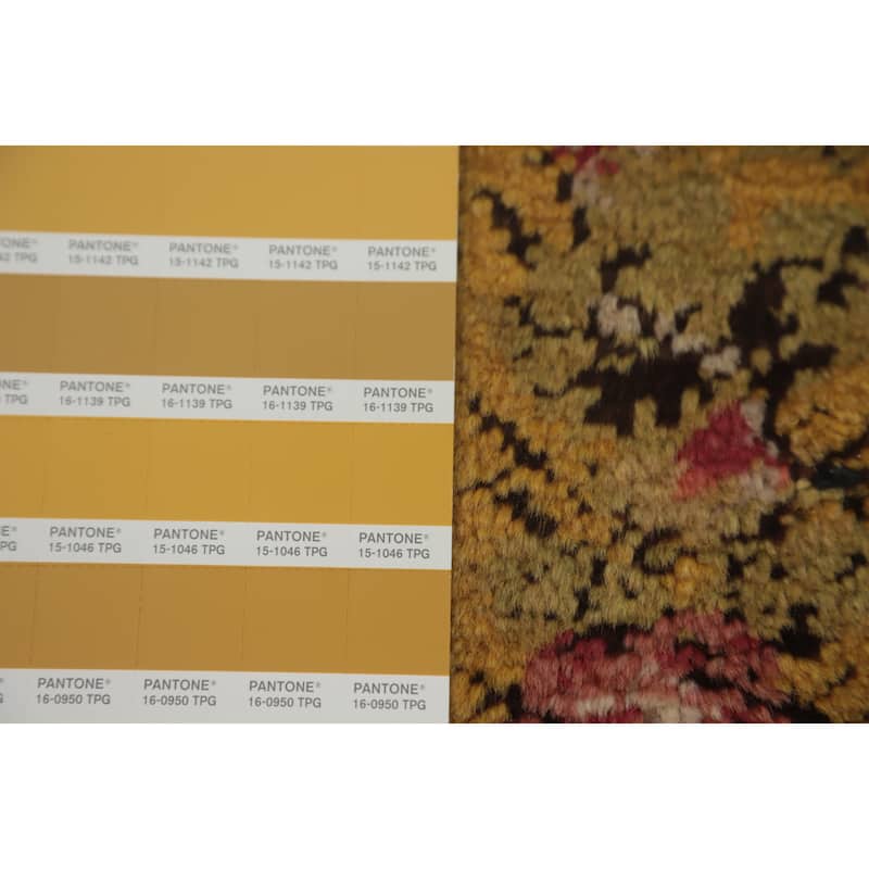 Hand Knotted Oriental 100% Wool Carpet Traditional All-Over Multi-Colored Bakhtiari Runner Rug - 14' 4'' X 3' 5''