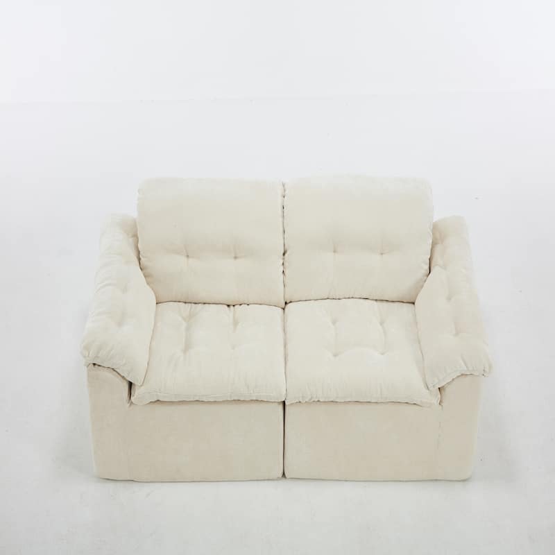 Modular Convertible Cushioned Sleeper Sofa Set