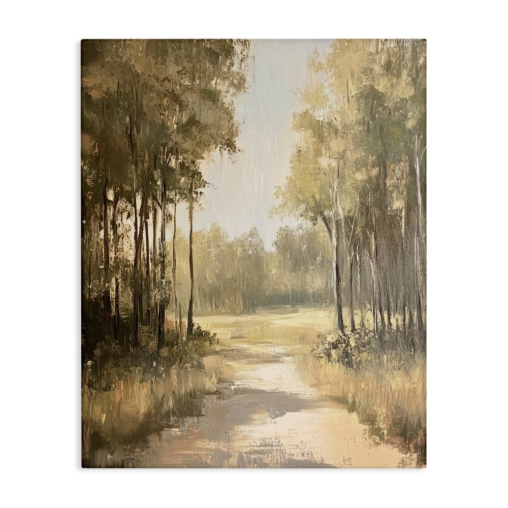 Stupell To The Woods Pathway Canvas Wall Art Design By Petal Prints Design