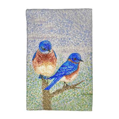 Two Blue Birds Kitchen Towel - 16x25