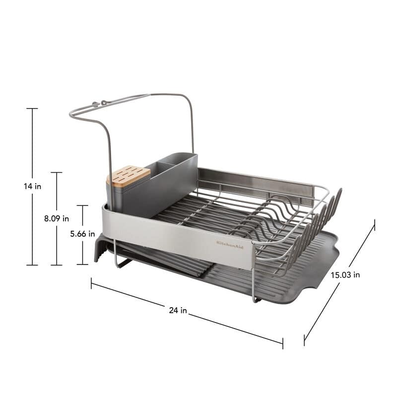 KitchenAid Full Size Expandable Dish-Drying Rack, 24-Inch