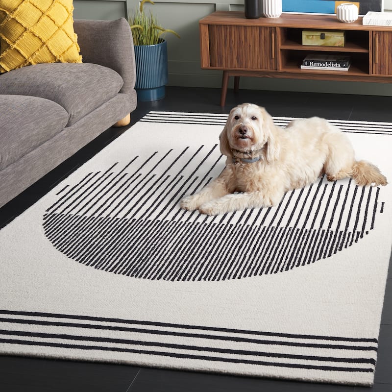 SAFAVIEH Handmade Rodeo Kanti Drive Mid-Century Modern Wool Rug