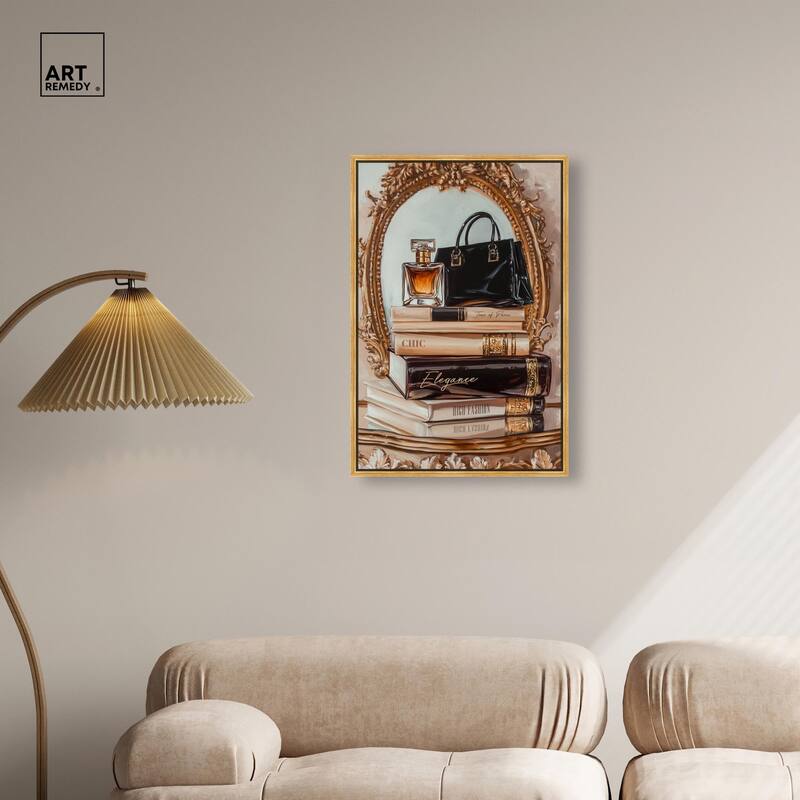 Elegant Glam by the Mirror Canvas by Art Remedy