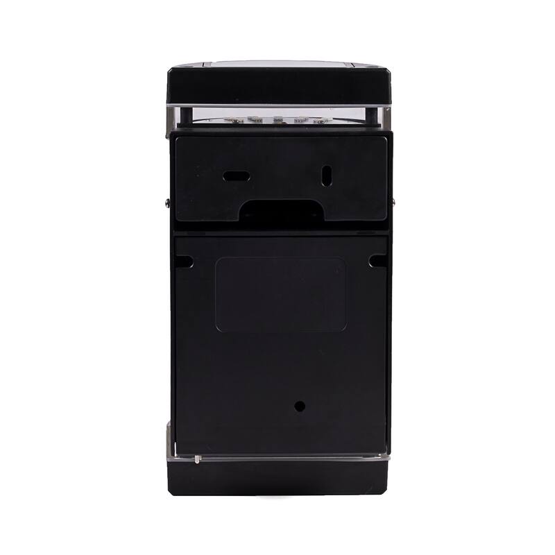 Infinity Black Modern Solar Up and Down LED Wall Sconce Lantern with 2 Colors