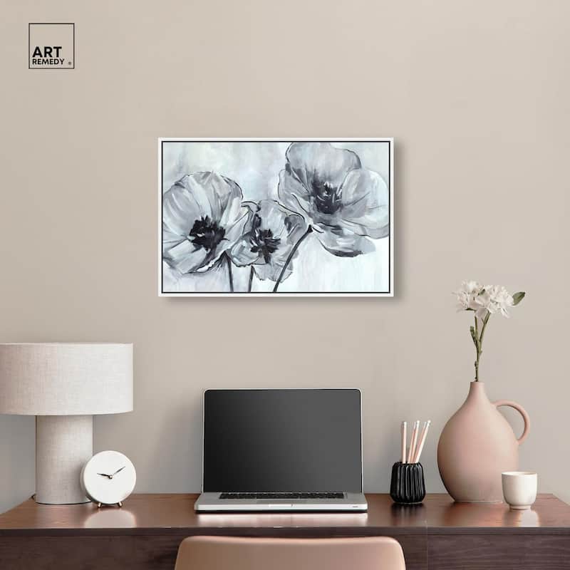 Flower Impressions Canvas by Art Remedy