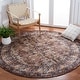 preview thumbnail 20 of 34, SAFAVIEH Bijar Celie Traditional Distressed Oriental Area Rug 6'7" x 6'7" Round - Brown/Ivory