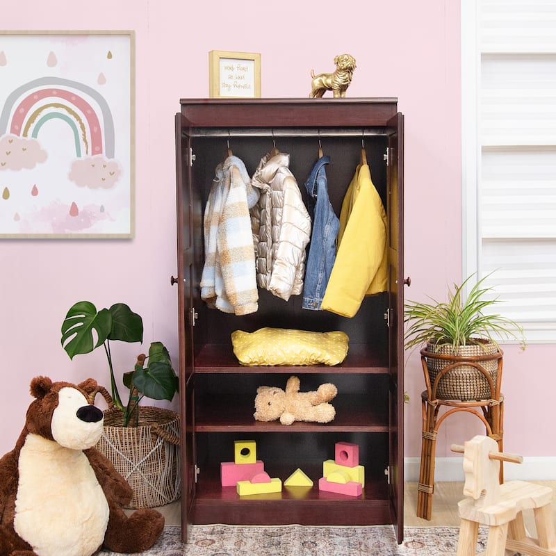 Concepts in Wood Armoire Wardrobe Closet, 5 ft Tall