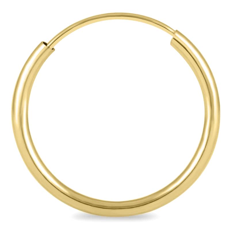 Marquee Jewels17mm Endless 14K Yellow Gold Filled Small Hoop Earrings