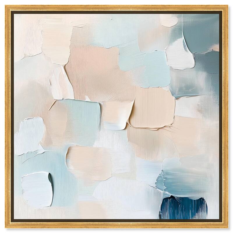 Celadon Haze I Canvas by Art Remedy - Gold - 20" x 20"