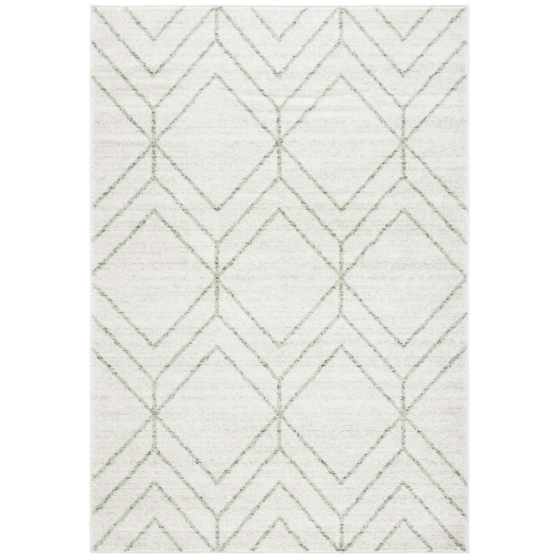 SAFAVIEH Adirondack Juvelina Modern Geometric Rug - 4' Square - Ivory/Sage