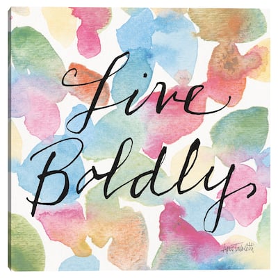 Live Boldly by Anne Tavoletti Canvas Art Print