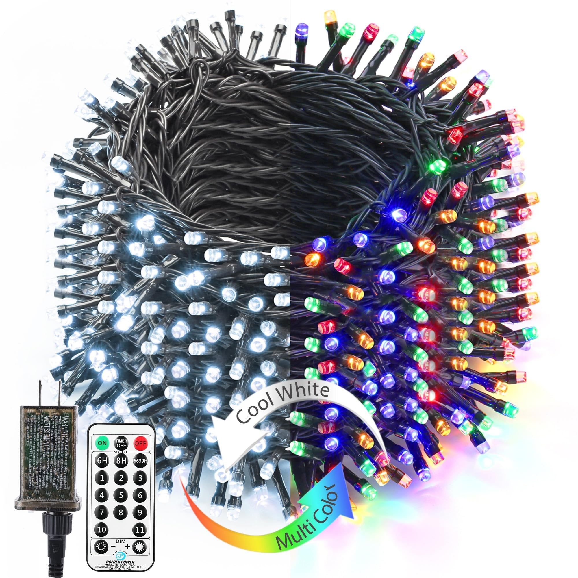 Christmas String Lights, 279ft 800 LED Color Changing Christmas Lights with Remote