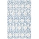 preview thumbnail 45 of 83, SAFAVIEH Handmade Metro Mizka French Country Wool Rug 5' x 8' - Blue/Ivory - Rectangle