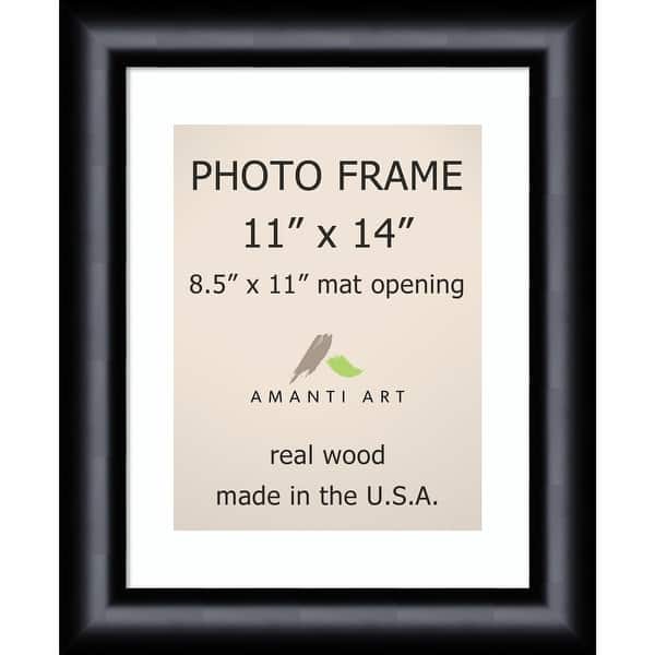 Brown 11x14 matted to 8x10 Scoop Gallery Wall Picture Frame, Wood