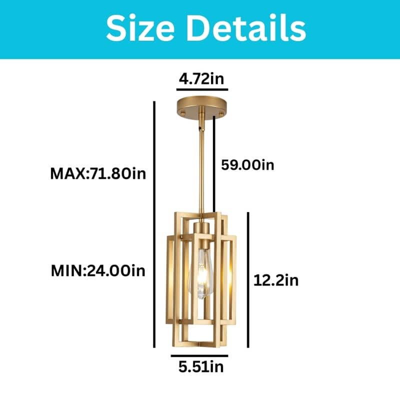 59’’ Hanging lighting gold island lights iron pendant lights