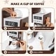preview thumbnail 6 of 5, Corner Wooden Play Kitchen with Slide and Coffee Machine for Kids - 41" x 12" x 37"