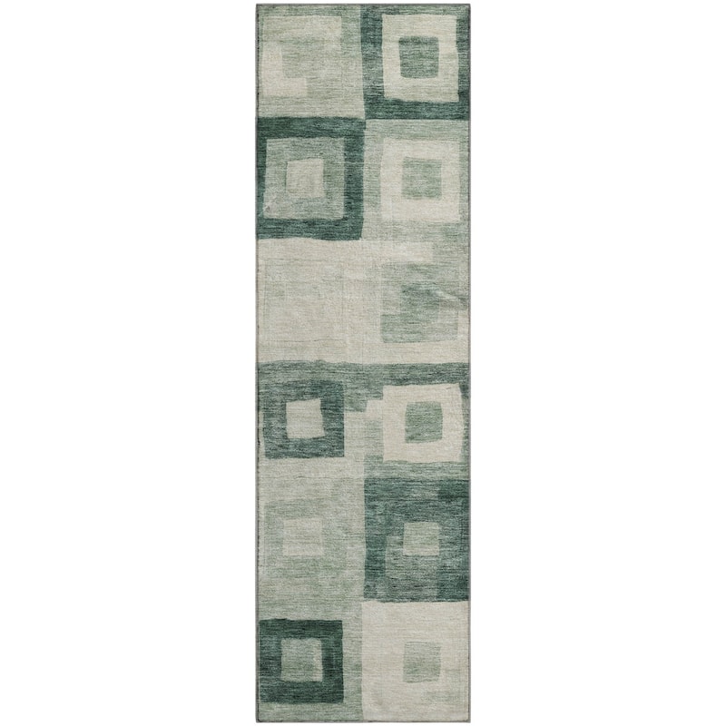 Premium Washable Super Soft Blocky Contemporary Mayfield Rug