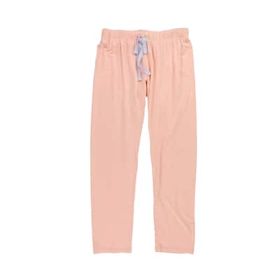 P.J. Salvage Womens Two Tone Pajama Lounge Pants,, Orange, Small