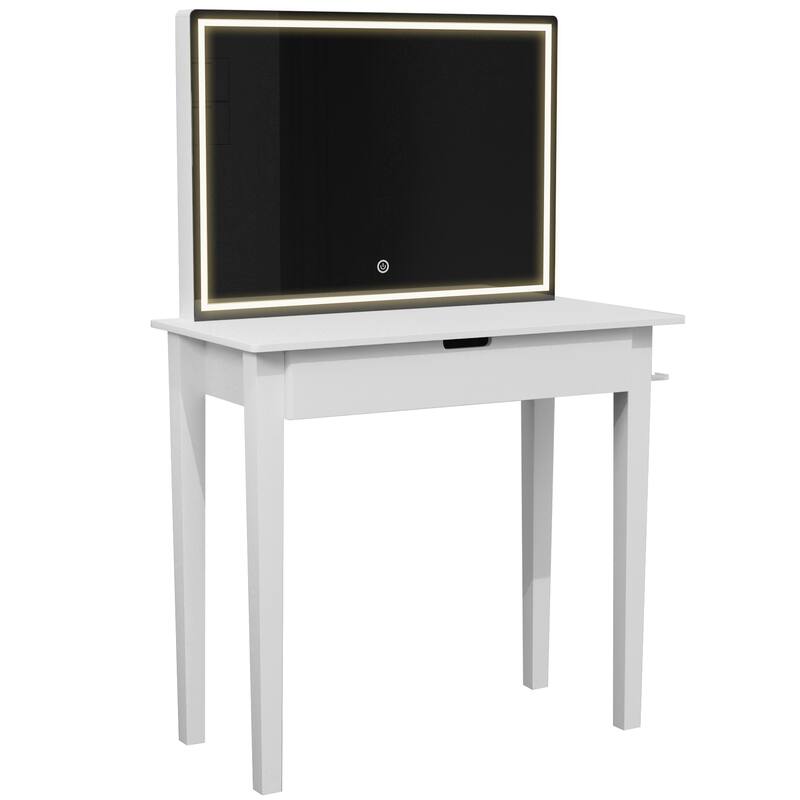 Vanity Desk Set With Mirror For Makeup