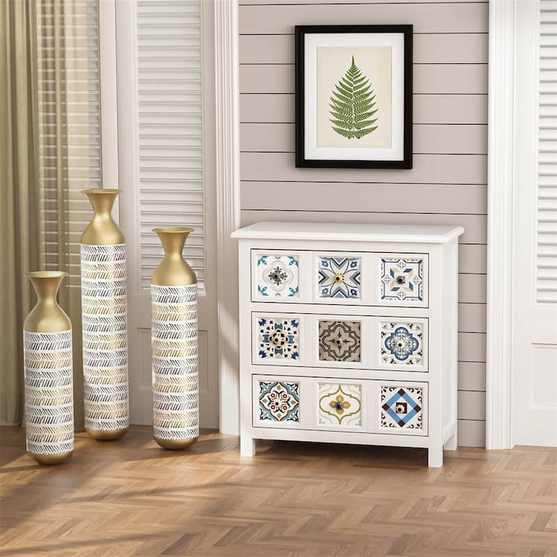 High Floor Vase Flowers,Oversized Floor Vase,Metal Glazed Vases,3 PCS