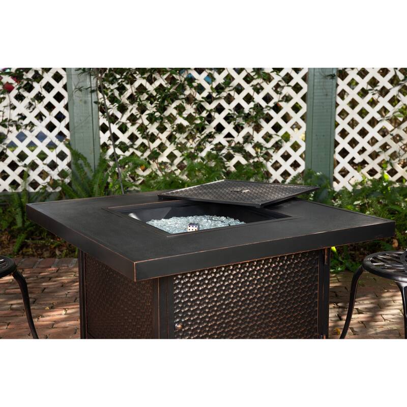 Weyland Square Aluminum LPG Fire Pit N/A On Sale Bed Bath