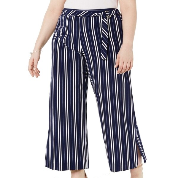 plus striped pants