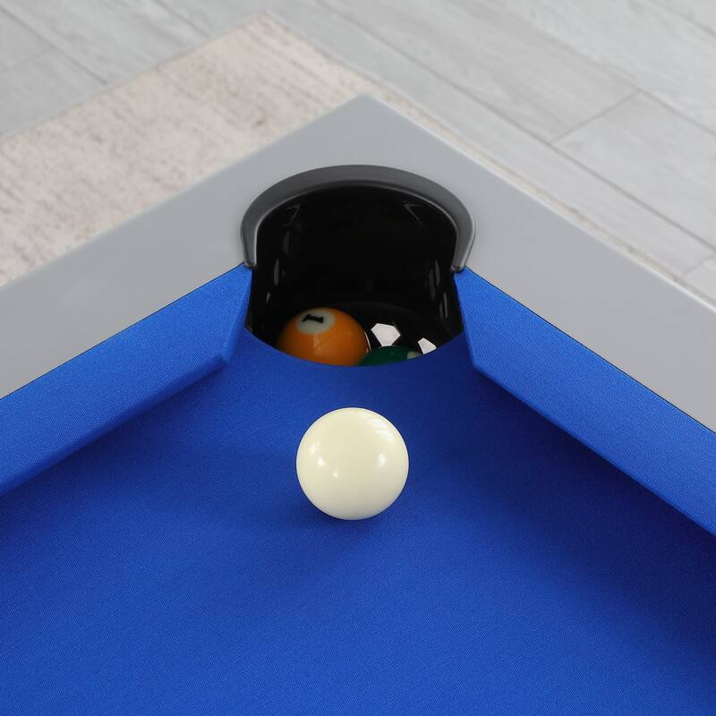 Laguna Indoor/Outdoor 7ft Slate Pool Table with Dining Top & Accessories, Cement Finish