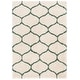 preview thumbnail 47 of 164, SAFAVIEH Hudson Shag Ogee Trellis 2-inch Thick Area Rug 5'3" x 7'6" - Ivory/Green - Rectangle