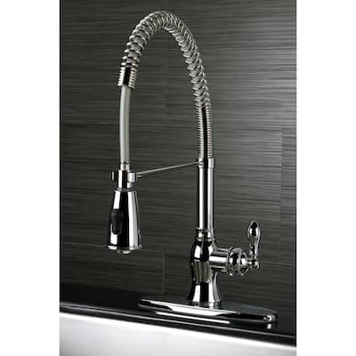 Kingston Brass American Classic Single-Handle Pre-Rinse Kitchen Faucet