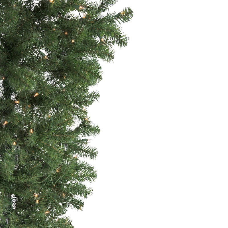 5.5' Medium Spruce Upside Down Artificial Christmas Tree Clear Lights - 5.5 Foot