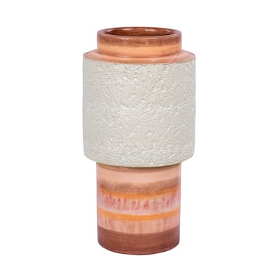 Tilde Handmade Ceramic Vase - Orange Quartz